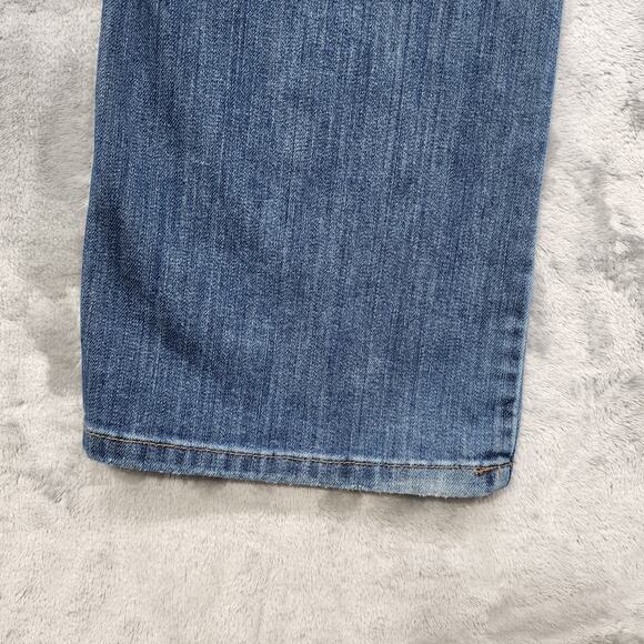 Calvin Klein Jeans Womens 12 Blue Mid Rise Slim Bootcut Stretch Denim Casual - Picture 4 of 16